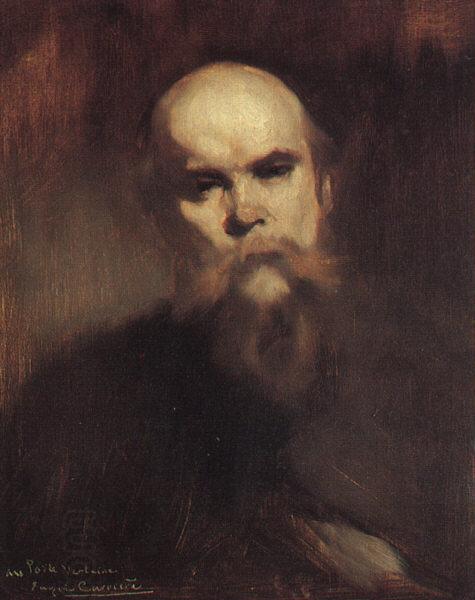 Eugene Carriere Portrait of Paul Verlaine oil painting picture